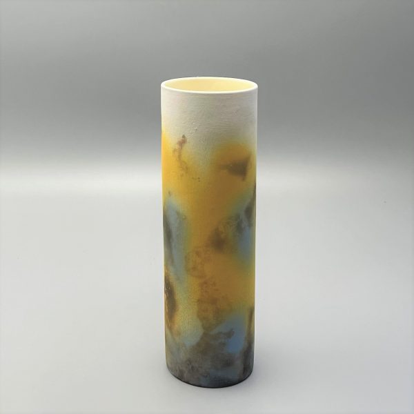 Blue/Yellow Cylinder Vase